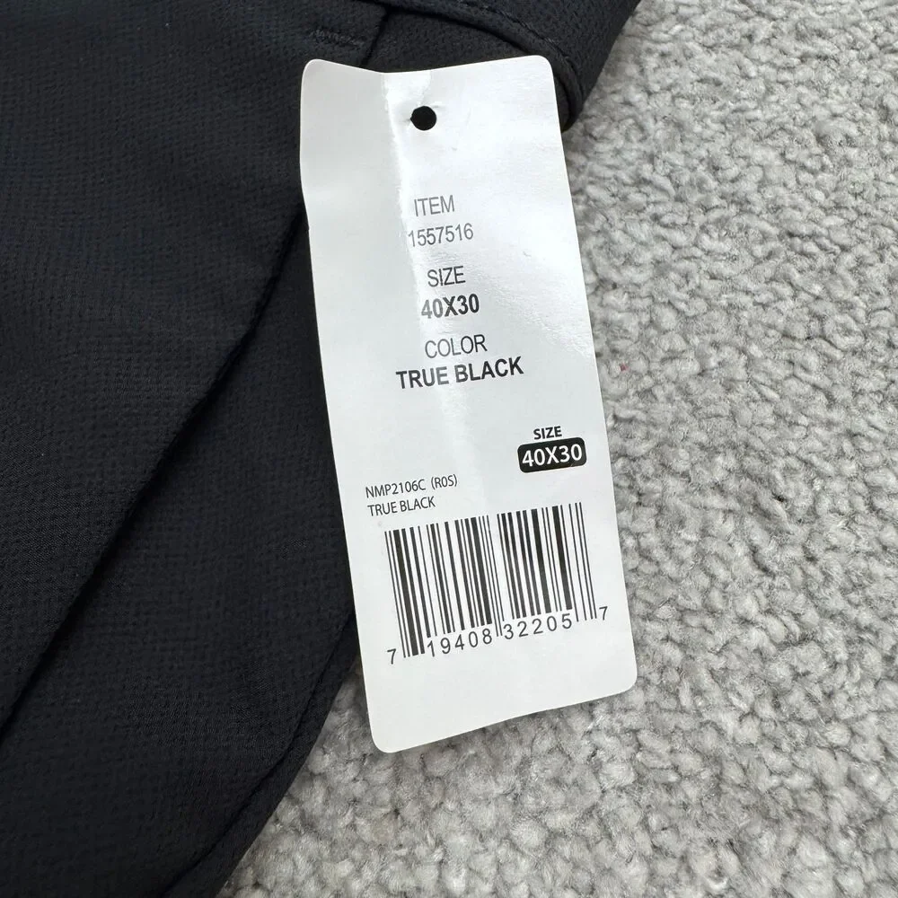 Banana Republic Stella Trouser Pants Mens 40x30 True Black Tech Travel Commuter